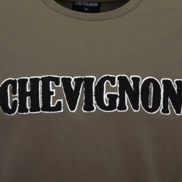 Tee shirt avec logo fausse fourrure Homme CHEVIGNON