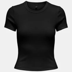 Tee shirt basique col rond coton bio Femme ONLY