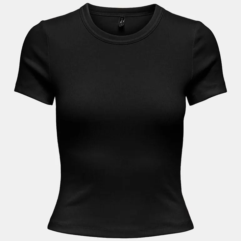 Tee shirt basique col rond coton bio Femme ONLY