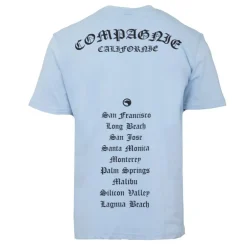 Tee shirt basique coton avec imprimé villes américaines Homme COMPAGNIE DE CALIFORNIE