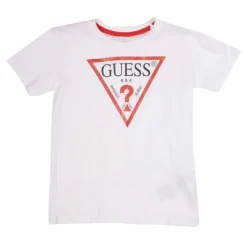 Tee shirt basique coton col rond avec logo Enfant GUESS