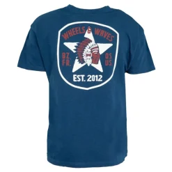 Tee shirt basique imprimé étoile dos Homme WHEELS AND WAVES