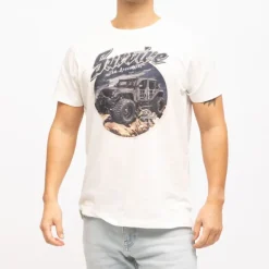 Tee shirt basique imprimé 4x4 survive Homme DEELUXE 74