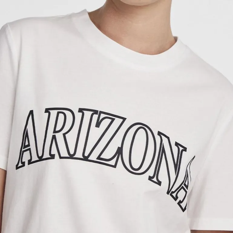 Tee shirt blanc imprimé Arizona Femme PIECES