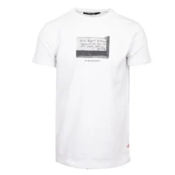Tee shirt blanc imprimé citation Homme THE NEW DESIGNERS