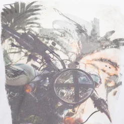 Tee shirt blanc imprimé tropical moto Homme IMPERIAL