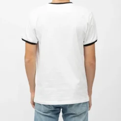 Tee shirt blanc logo moto gp imprimé n°1 ailé col rond noir Homme VON DUTCH