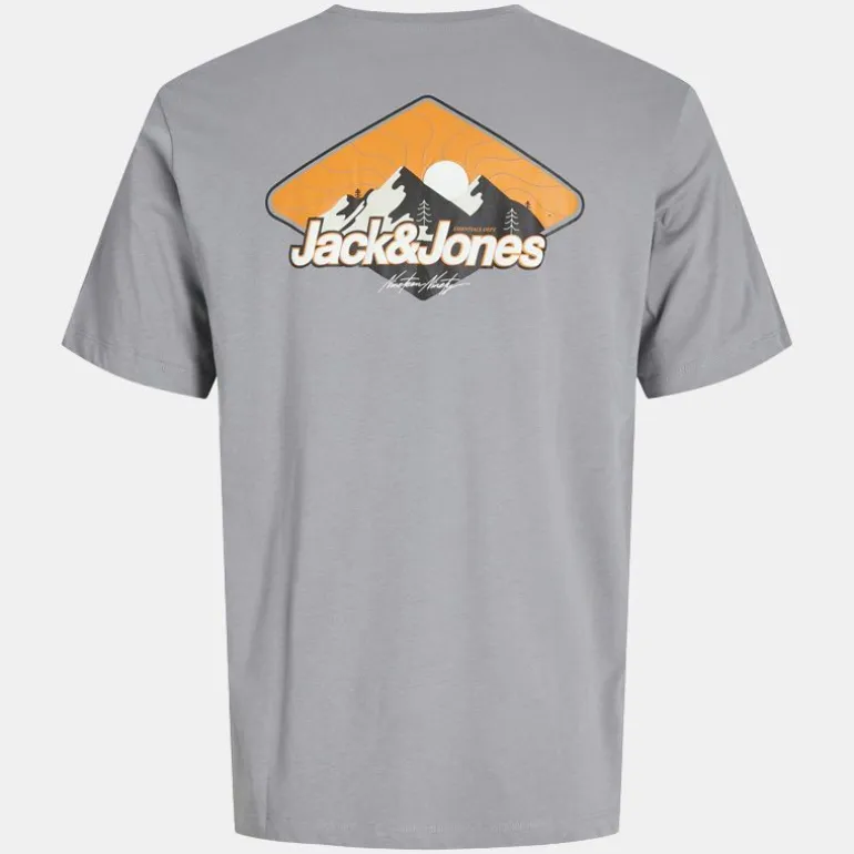 Tee shirt blanc mine col rond motif soleil levant Homme JACK & JONES