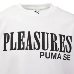 Tee shirt blanc Puma x Pleasures avec inscription Homme PUMA