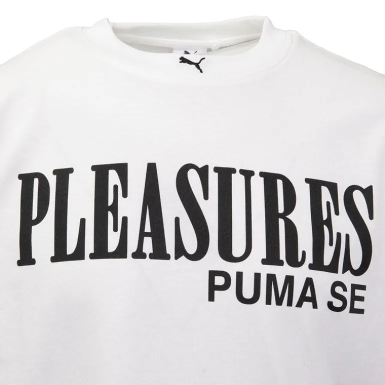 Tee shirt blanc Puma x Pleasures avec inscription Homme PUMA