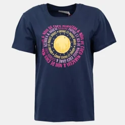Tee shirt bleu marine coton Soleil Femme LA PETITE ETOILE