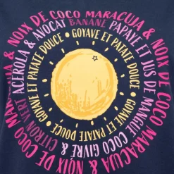 Tee shirt bleu marine coton Soleil Femme LA PETITE ETOILE