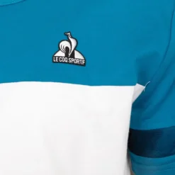 Tee shirt bleu sapphire et blanc Homme LE COQ SPORTIF