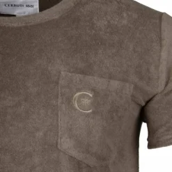 Tee shirt brodé uni Homme CERRUTI