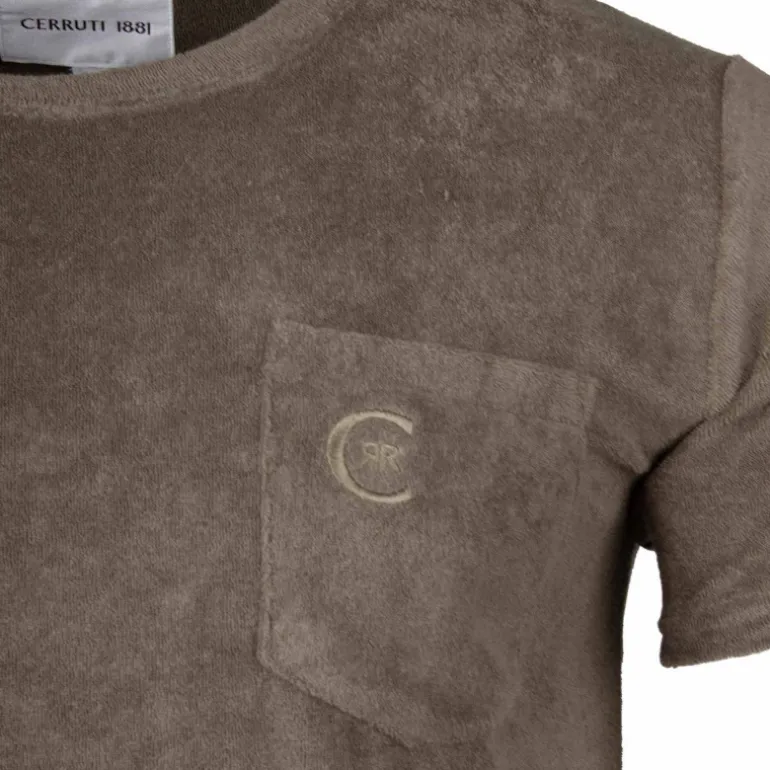 Tee shirt brodé uni Homme CERRUTI