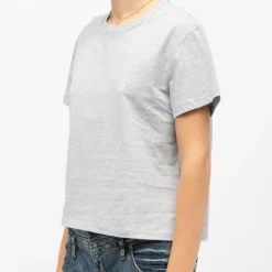 Tee shirt carré basique gris chiné tomi Femme LA PETITE ETOILE