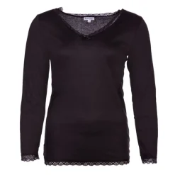 Tee shirt chaud à dentelle col V ysia Femme BURTON OF LONDON