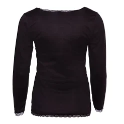 Tee shirt chaud à dentelle col V ysia Femme BURTON OF LONDON