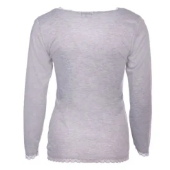 Tee shirt chaud à dentelle col V ysia Femme BURTON OF LONDON