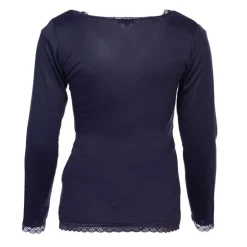 Tee shirt chaud à dentelle col V ysia Femme BURTON OF LONDON