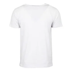 Tee shirt chiné avec rayures grand logo poitrine Homme GEORGES RECH