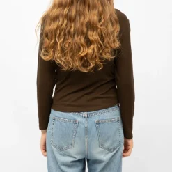 Tee shirt col bateau aliona avec zip noeud brodé Femme BURTON OF LONDON