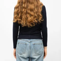 Tee shirt col bateau aliona avec zip noeud brodé Femme BURTON OF LONDON