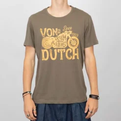 Tee shirt col rond imprimé moto Homme VON DUTCH
