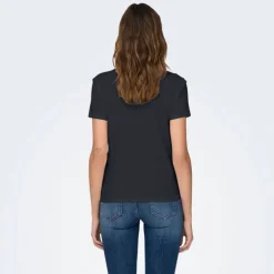 Tee shirt col rond michigan coton Amour Femme JDY