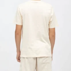 Tee shirt col rond regular couleur unie avec logo Homme ELLESSE