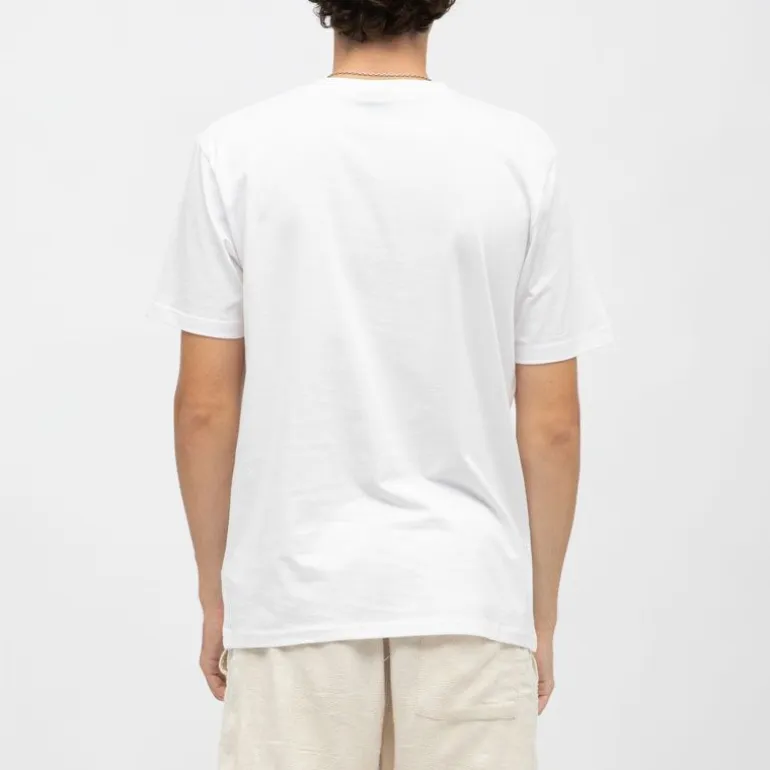 Tee shirt col rond regular couleur unie avec logo Homme ELLESSE