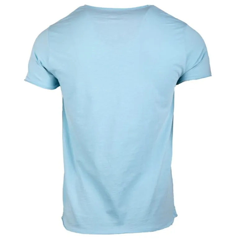 Tee shirt col v en coton uni myke-b Homme BLAGGIO