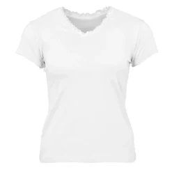Tee shirt col v venezia avec dentelle Femme CHANTAL THOMASS