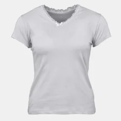 Tee shirt col v venezia avec dentelle Femme CHANTAL THOMASS