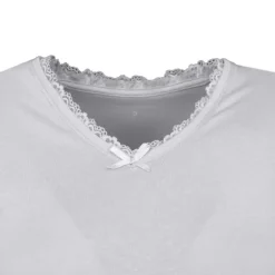 Tee shirt col v venezia avec dentelle Femme CHANTAL THOMASS