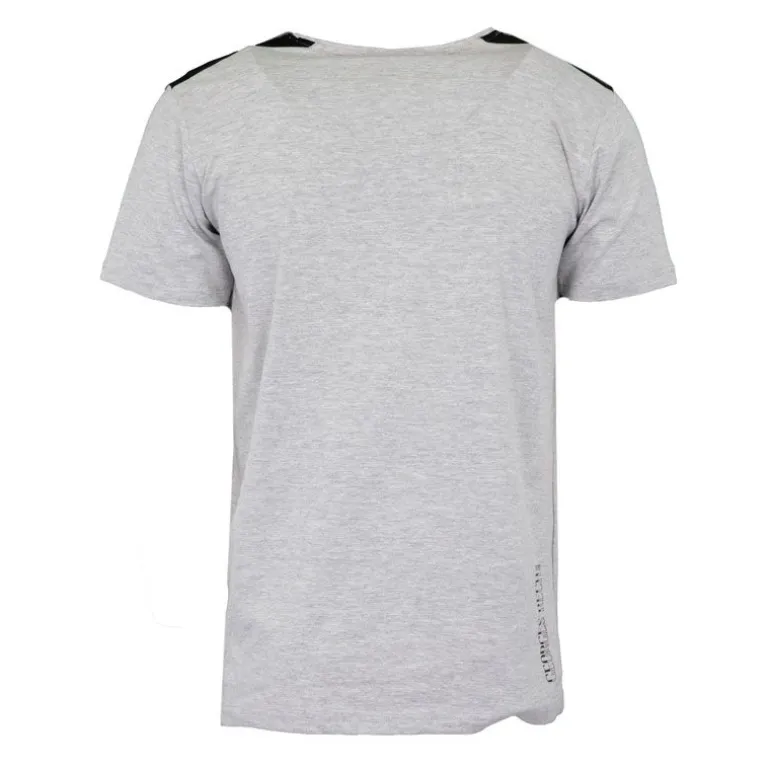 Tee shirt coton bandes épaules texte Sport brodé Homme GEORGES RECH