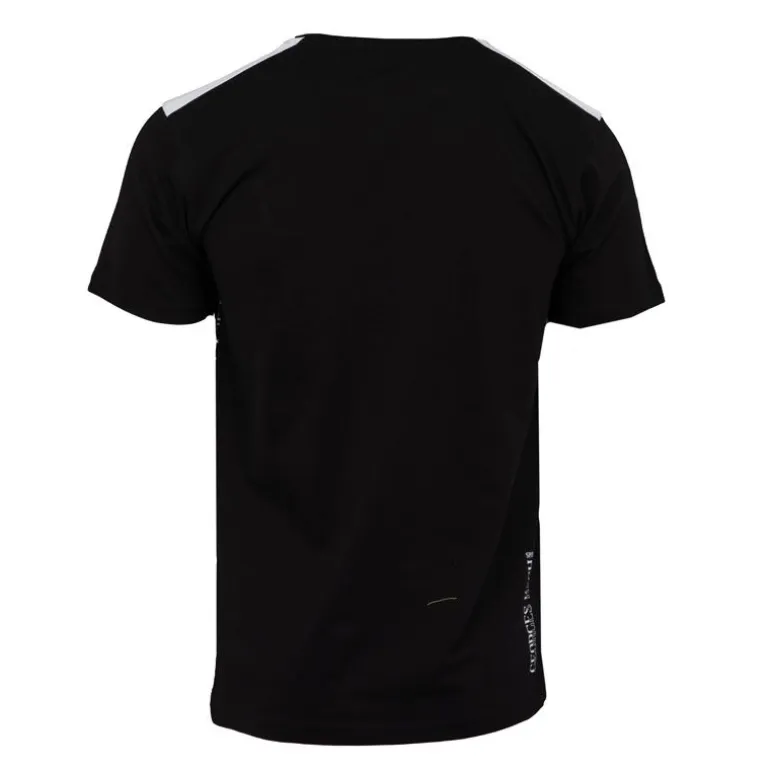 Tee shirt coton bandes épaules texte Sport brodé Homme GEORGES RECH