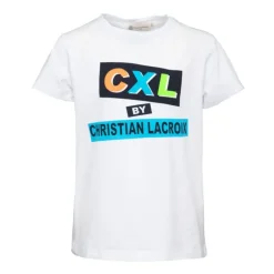 Tee shirt coton basique imprimé texte avec Enfant CXL BY CHRISTIAN LACROIX