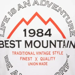 Tee shirt coton basique imprimé textuel Homme BEST MOUNTAIN