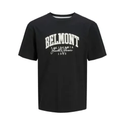 Tee shirt coton Belmont detroit noir Homme JACK & JONES