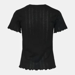 Tee shirt coton col rond manches courtes Femme PIECES