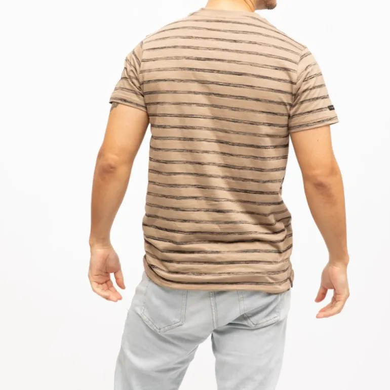 Tee shirt coton dalso à rayures Homme DEELUXE 74