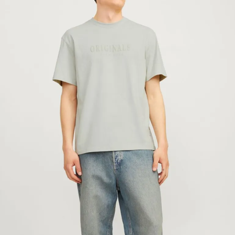 Tee shirt coton frederiksberg col ras de cou manches courtes Homme JACK & JONES