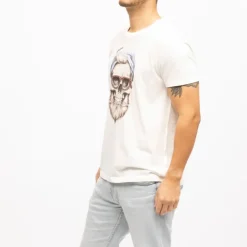 Tee shirt coton garland imprimé tête de mort Homme DEELUXE 74