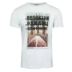 Tee shirt coton imprimé pont de Brooklyn Homme PANAME BROTHERS