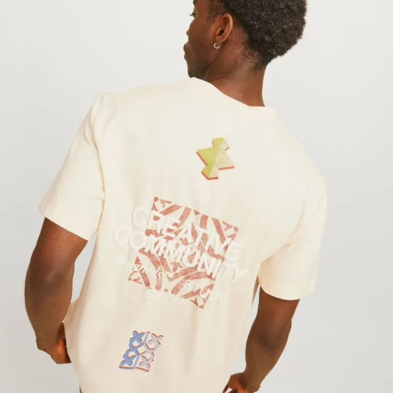 Tee shirt coton Noho dos imprimé graphique Homme JACK & JONES