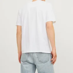 Tee shirt coton tiley imprimé logo col ras de cou Homme JACK & JONES