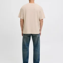 Tee shirt coton yuki col ras de cou manches courtes Homme JACK & JONES