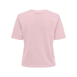 Tee shirt court coton rex col rond Femme JDY