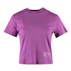 Tee shirt court violet en coton Femme CALVIN KLEIN